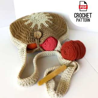 Textured crochet tote bag made with durable cotton yarn