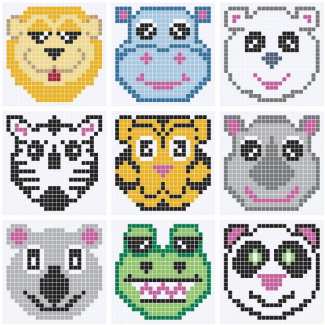 Wild Animals C2C Afghan Squares 