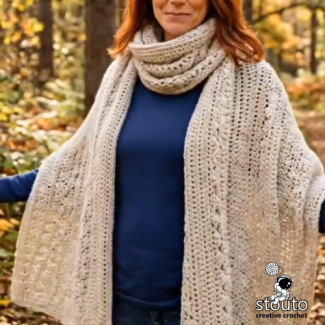 Free Easy ro follow. Rochet scarf pattern