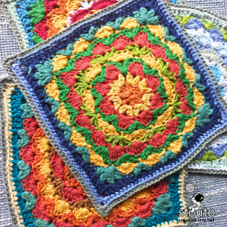 Dahlia Flower Granny Square PDF Pattern and start crocheting your own floral squares today.**