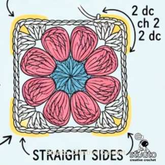 Learn How to Crochet Flower Granny Squares Step by Step - Beginner's Guide to Flower Granny Squares
