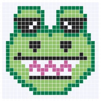 Cheerful Crocodile Corner-to-corner crochet pattern