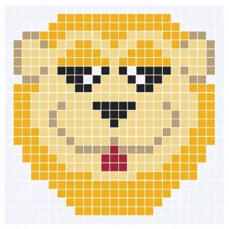 Lion Corner-to-Corner Crochet Graph