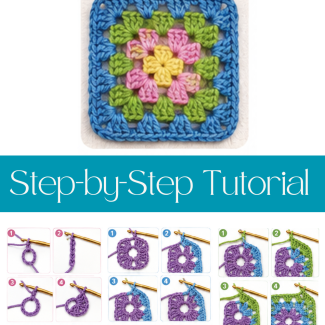 Step by step granny sqaure tutorial