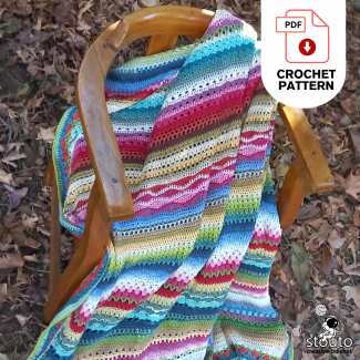 Beginner Stitch Sampler Blanket PDF Pattern
