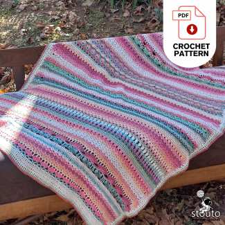 My Rosegarden Floral Crochet Stitch Sampler Blanket Pattern