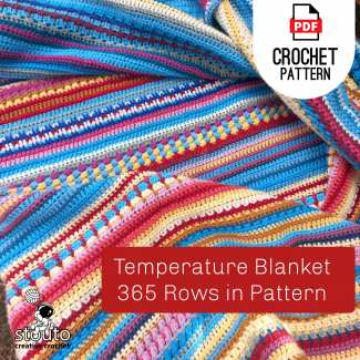 Crochet temperature blanket Pdf Pattern downliad