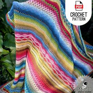 Learn crochet v stitch and many mire with this beginner friendly pdf crochet pattern