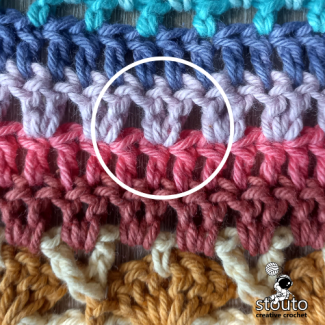 2dc stitch count example for stitch sampler blanket pattern