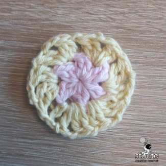 Hexagon easy Blanket square Row 1