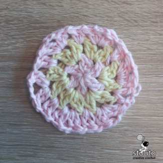 Hexagon easy Blanket square Row