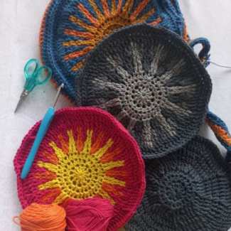 Making Of African Sun Crochet Bag
