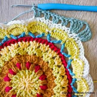Cotton crochet yarn for sunhine granny square