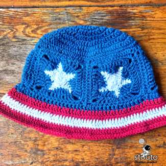 Stars and stripes crochet hat free online pattern