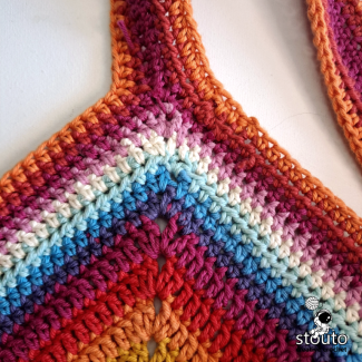 Strengthen strap with single crochet stitch