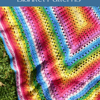 Why work the same crochet stitches, try out this free baby blanket pattern using mixed crochet stitches for beginners
