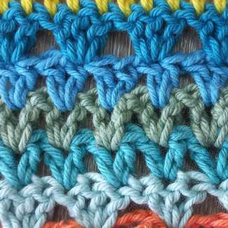 Keep track of stitch counts when switch patterns between rows