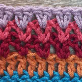 Pay attention to the skipped stitches in Row 78