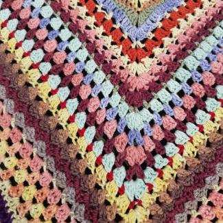 Crochet blanket stitch baby blanket