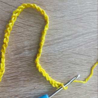 Start with chaining the number of chains required for your blanket size