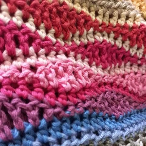 Half Double Crochet Texture Rows 65–79 – Stitch Sampler