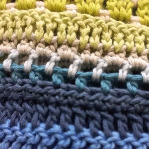 Final Row Crochet Stitch Diagram – Rows 130–141