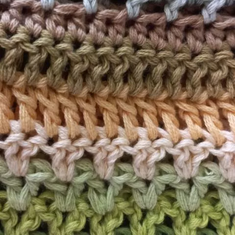 Striped crochet pattern
