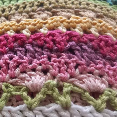 Crochet flower stitches