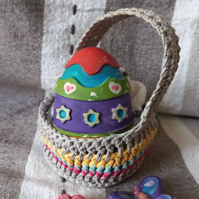 Easy easter egg mini basket
