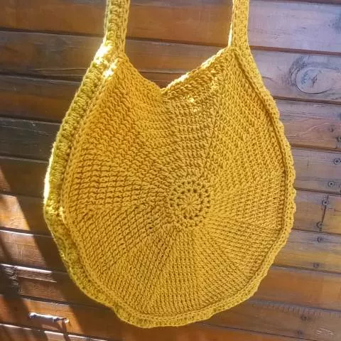 Hsning large round shopper bag