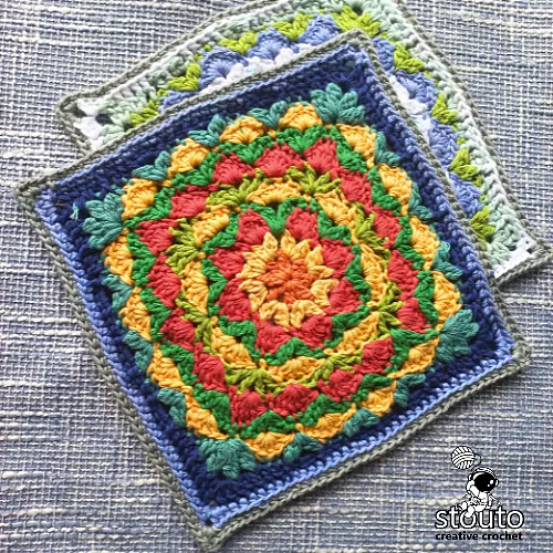 Dahlia design is particularly useful if you want to practise textured stitches