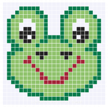 C2C Graph for Cute Frog Face
