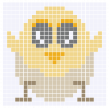 Cute Baby Chicken in egg C2C Graph and Pattern