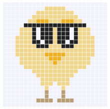 Cute Cool Baby Chicken C2C Graph and Pattern