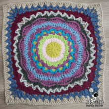 African Patchwork Flower Square 01 of African Patchwork Afghan