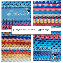 Crochet stitch pattern collection with textured designs