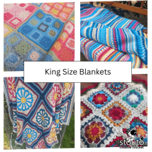 King size crochet blanket pattern collection for large beds