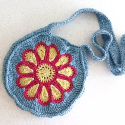round circle crochet bag pattern
