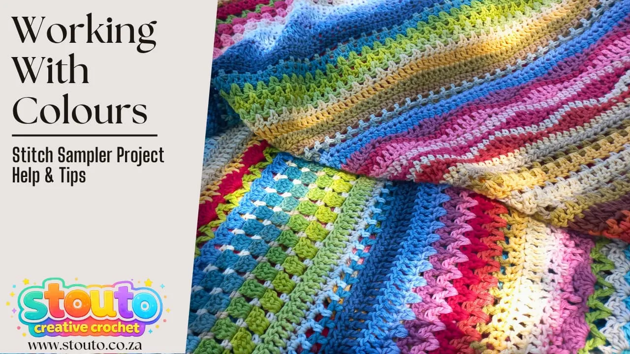 Wink with Colors when making a stitch sampler blanket pattern