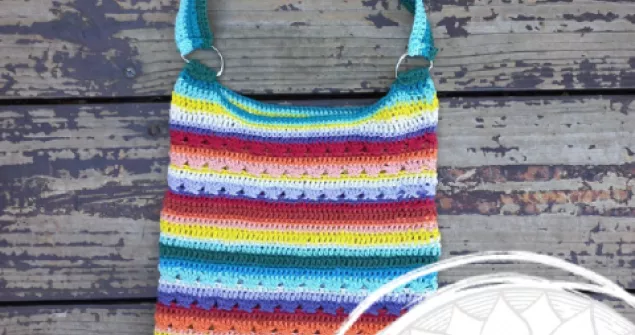 Striped Marker Bag Crochet Pattern