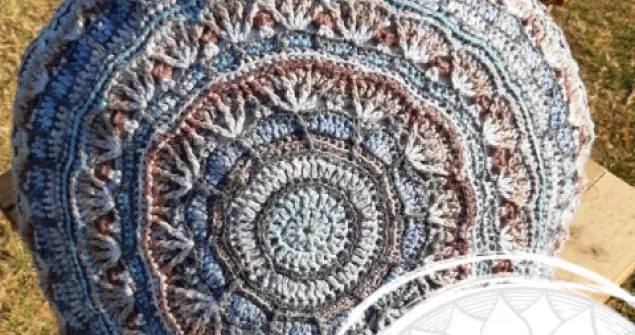 WallFlower Scatter Pillow Crochet Pattern Cover