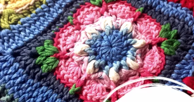 Small Crochet flower African Cosmos Flower