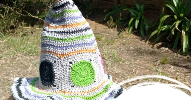 Striped crochet with hat pattern