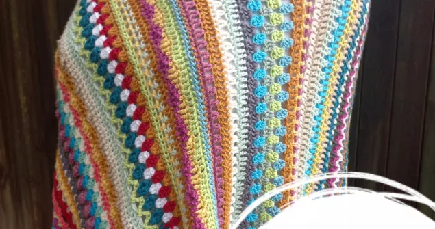 Detailed crochet poncho