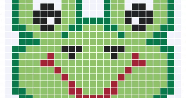 C2C Graph for Cute Frog Face