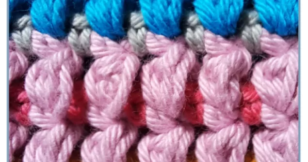 Half double crochet Cluster Stitch Pattern