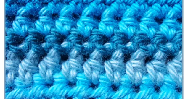 Half double crochet alternating rows
