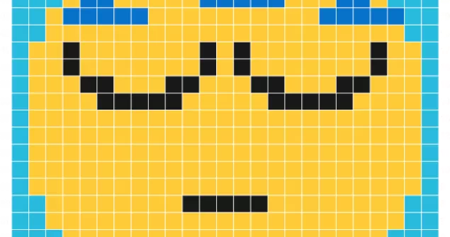C2C Crochet Emoticon Sleepy Face Graph and Pattern