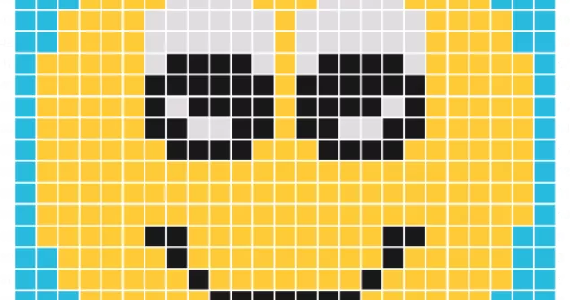 C2C Crochet Emoticon Smile Face Graph and Pattern